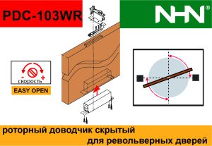 Доводчик роторных дверей NHN_PDC103WR
