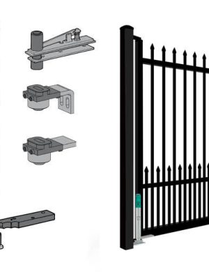 Петли pivot с встроенным скрытым доводчиком Nitto CenterHang AFD-14 для тяжелых калиток, дверей ворот