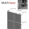 Профиль подвески MultiStore раздвижных дисплеев выдвижных панелей экранов картин для галлерей и торгового оборудования