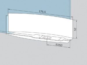 Петля нижняя для маятниковых дверей из стекла Dorma Arcos
