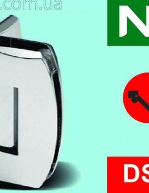 Петля маятниковая самодоводящаяся для душевой из стекла, стекло-стекло 90 град хром NHN (Япония)