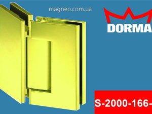 Петля маятниковая стекло стекло 130 град. для душевой кабины из стекла, золото Dorma S2000 (Германия)