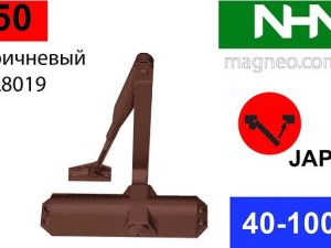 Доводчик NHN-350 дверной универсальный для пвх, алюминиевых металлических пластиковых дверей 40-100 кг. Дотягувач довідник замикач