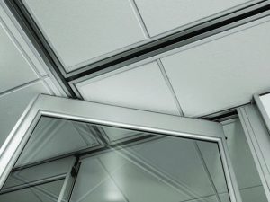 Перегородка звукоизолирующая офисная мобильная раздвижная стеклянная для конференц зала
