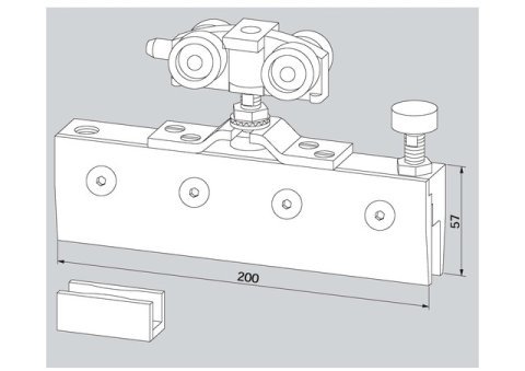 Система Розсувних Скляних Дверей Dorma RS120