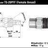 Cupla Twist Plug female