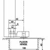 Петли осевые NHN Offset маятниковых дверей pivot door hinge Завіси осьові NHN Offset дверей pivot