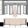 Антипаника Dorma SST раздвижных противопожарных дверей путей эвакуации аварийных выходов