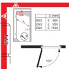 Монтажна схема чертеж розмер доводчика Dorma TS68. Door closer Installation Manual Instruction Drawing