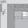 Монтажна схема чертеж розмер доводчика Dorma TS68. Door closer Installation Manual Instruction Drawing