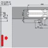 Монтажна схема чертеж розмер доводчика Dorma TS68. Door closer Installation Manual Instruction Drawing