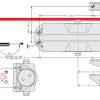 Монтажна схема чертеж розмер доводчика Dorma TS68. Door closer Installation Manual Instruction Drawing