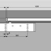 Доводчик дотягувач дверей Dorma TS93 EN2-5 реечный рейковий слайдовий. Монтаж на дверное полотно