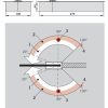 Доводчик дотягувач маятниковых дверей Dorma BTS-65 EN3 напольный нижний підлоговий. Размер и габариты