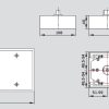 Доводчик дотягувач маятниковых дверей Dorma BTS-65 EN3 напольный нижний підлоговий. Размер и габариты