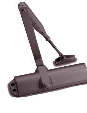 Доводчик тяжелых дверей, ворот 60-250 кг NHN-3536-brown RA8019 коричн. Дотягувач важких дверей, воріт