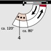 Доводчик Врізний Dorma-ITS96 Concealed Door Closer Türschließer. Диапазон углов открывания. Макс.угол открытия