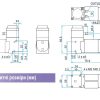 Насос перекачки жидкостей NittoKohki DPE-400 Liquid Pump dimension