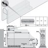 Дотягувач завіса маятникових півот дверей NHN PDC103W pivot door close