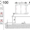 Дотягувач скляних маятникових дверей NHN PDC-100
