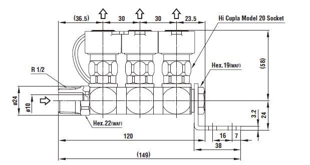 Гнізда шарнірні мульти-портовые БРС соединения (ШРЗ) Rotary Line Cupla
