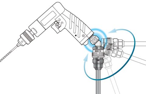 Штекер шарнирный Rotary Plug Cupla разъемного соединнения с функцией вращения на 360 град 1 Штекер шарнірного зєднання фітингу (ШРЗ) Rotary Plug Cupla