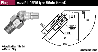 Штекер шарнірного зєднання фітингу (ШРЗ) Rotary Plug Cupla