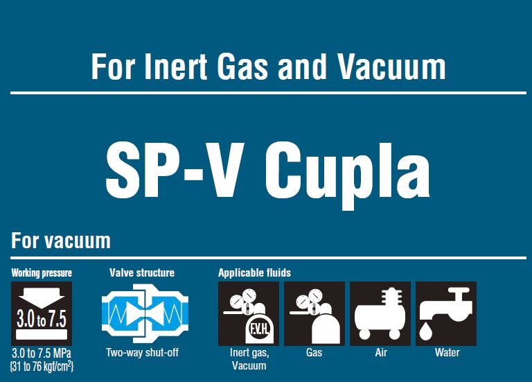 Швидкорозємне зєднання SP-V CUPLA ШРЗ для вакууму