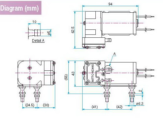 Вакумный насос Nitto MEDO DP0105-X1