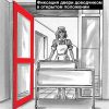 Рычаг тяга ножницы - Фиксация открытого положения доводчика дверей фоп hold open