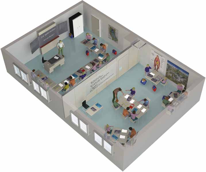 Раздвижная перегородка optimal hueppe VariFlex Multi-Electric