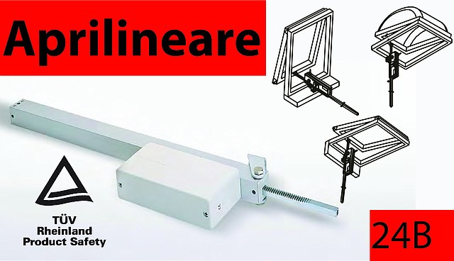 Оконная фрамужная автоматика Aprimatic Aprilineare OXAR дымоудаления и вентиляции Rack Actuator UCS UltraFlex