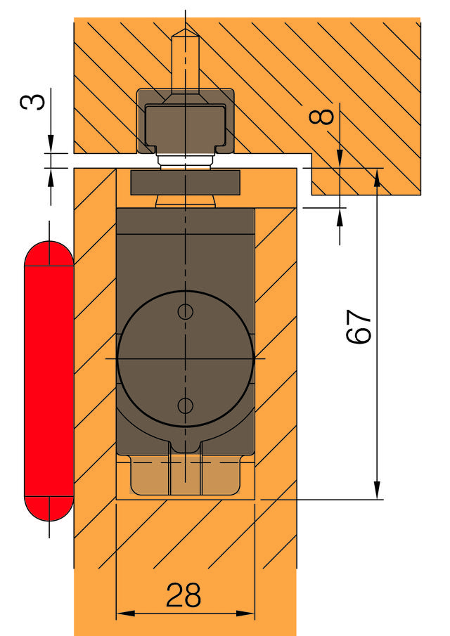 Доводчик Kenwa NHN1638