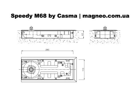 Доводчик Casma Speedy M68 размер