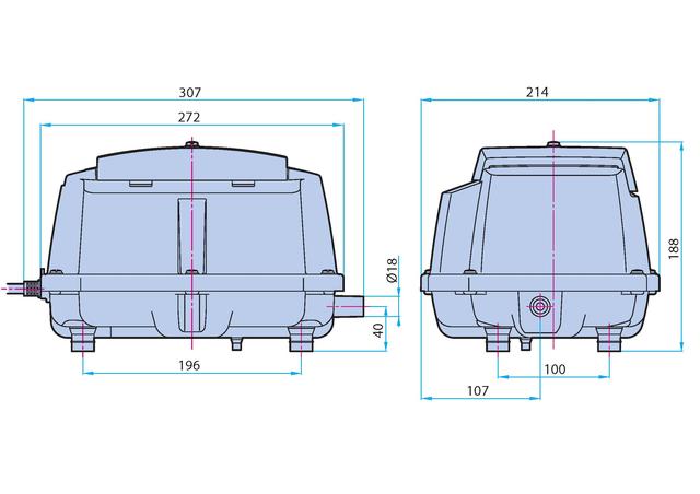 Компрессор Для Био КанализациСептика NittoKohki MEDO LA80