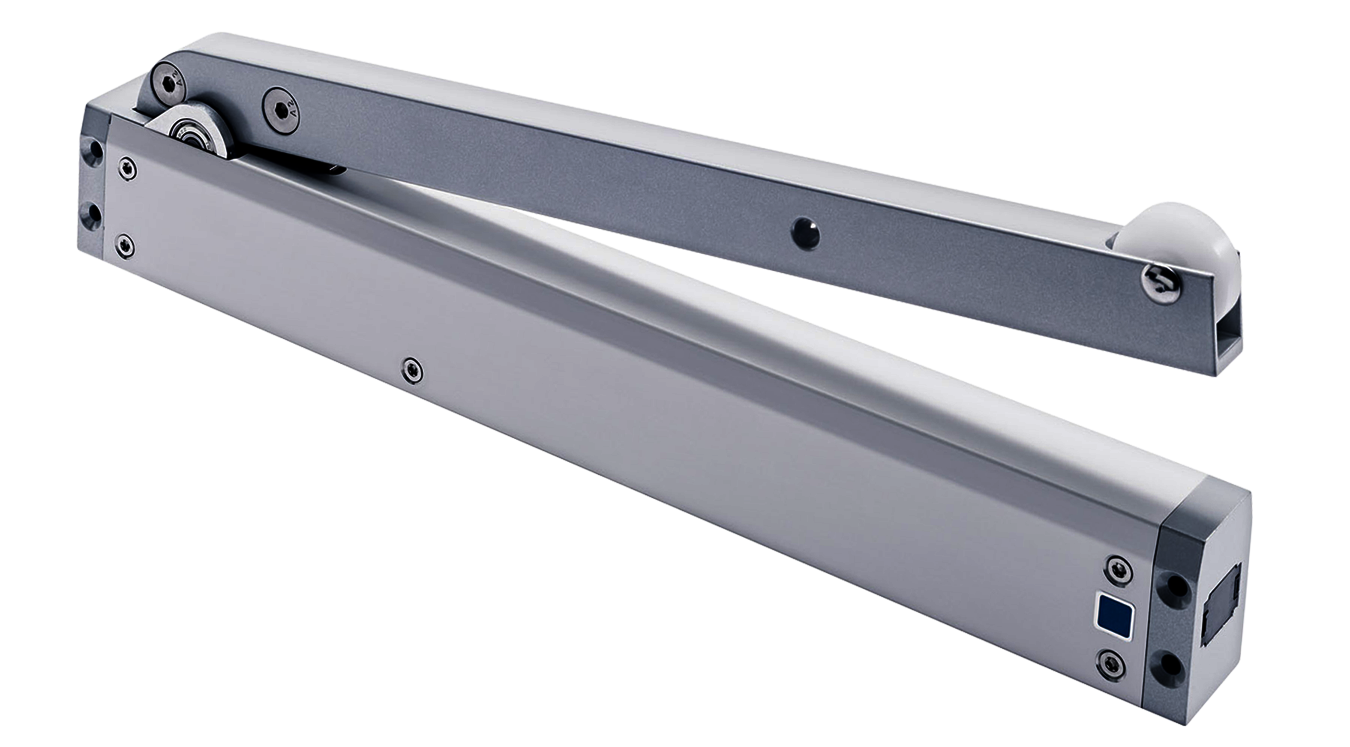 Рычажный электропривод Окон FTA Aumuller Folding Arm Drive. Механізм віконної дверної автоматики димовидалення пожежної вентиляції забезпечує автоматичне відкриття дверей пожежної екстренної аварійної евакуації по сигналу "Пожежа". Folding arm drive for smoke heat ventilation SHEV-RWA