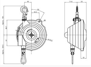 Балансир пружинный Spring Balancer Mijin Tigon TW5