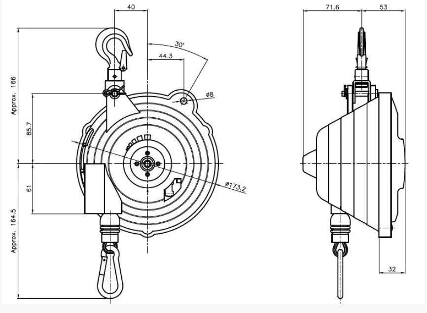 Балансир пружинный Spring Balancer Mijin Tigon TW5