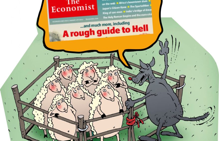 На обложке журнала The Economist Высшие формы и зоопарк
