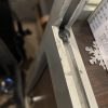 Ремонт замена стеклянной витрины двери торгового технологического демонстрационного выставочного оборудования виставкового обладнання showcase cabinet glass door repair service