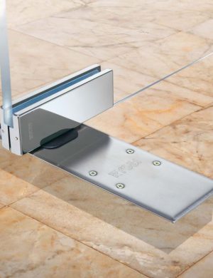 Заміна ремонт RYOBI Floor Spring Hinge Double Action Door Closer Bodentürschließer регулювання механізму підлогового нижнього доводки маятникових скляних дверей. Замена, регулировка доводчика