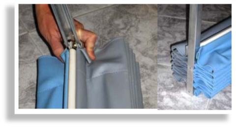 Перегородка Гармошка Штора Винилова Текстиль Folding Flex Fabric Vinyl Partition Algaflex Haro Wall