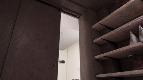 Cистема раздвижных сдвижных дверей Coplanar-Flush-Lateral-Sliding-Concealed-Hidden-Door-System-Sugatsune-MFU1200 Cкрытая копланарная система раздвижных сдвижных дверей с доводчиком плавным закрыванием Lateral Flush Sliding Door System MFU1200 Sugatsune MonoFlatUnison