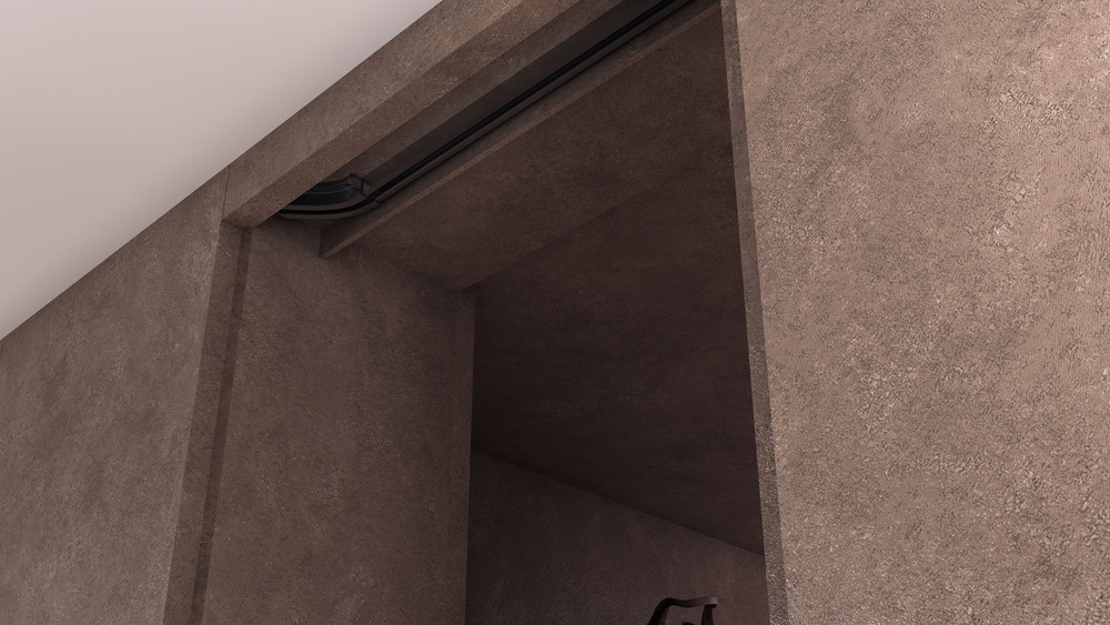 C Cистема раздвижных сдвижных дверей Coplanar-Flush-Lateral-Sliding-Concealed-Hidden-Door-System-Sugatsune-MFU1200 Cкрытая копланарная система раздвижных сдвижных дверей с доводчиком плавным закрыванием Lateral Flush Sliding Door System MFU1200 Sugatsune MonoFlatUnison