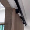 Coplanar-Flush-Lateral-Sliding-Concealed-Hidden-Door-System-Sugatsune-MFU1200-50-2-01-01 Копланарная система раздвижных сдвижных дверей с доводчиком плавным закрыванием. Скрытые невидимые в стене двери. Lateral Flush Sliding Stacking Overlaping Door System MFU1200 Sugatsune MonoFlatUnison.