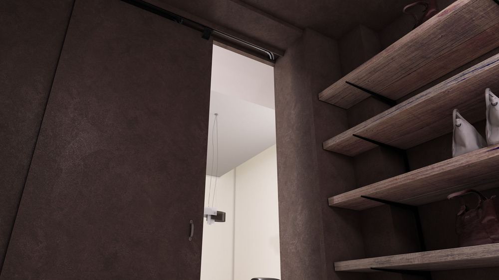 Cистема раздвижных сдвижных дверей Coplanar-Flush-Lateral-Sliding-Concealed-Hidden-Door-System-Sugatsune-MFU1200 Cкрытая копланарная система раздвижных сдвижных дверей с доводчиком плавным закрыванием Lateral Flush Sliding Door System MFU1200 Sugatsune MonoFlatUnison