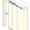 Cистема раздвижных сдвижных дверей Coplanar-Flush-Lateral-Sliding-Concealed-Hidden-Door-System-Sugatsune-MFU1200 Cкрытая копланарная система раздвижных сдвижных дверей с доводчиком плавным закрыванием Lateral Flush Sliding Door System MFU1200 Sugatsune MonoFlatUnison