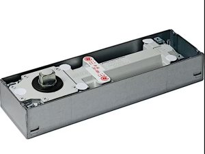 Доводчик дотягувач довідник маятниковых дверей Dorma BTS-75V EN1-4 напольный нижний підлоговий. Размер и габариты. Floor Spring Dorma BTS-75V for Double and Single Action Doors.