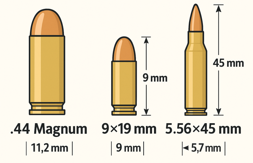 Що таке калібри у вогнепальній зброї. Кулі, патрони. Bullets.